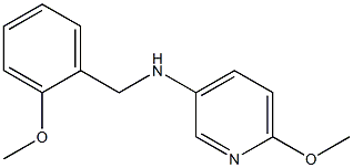 6-methoxy-N-[(2-methoxyphenyl)methyl]pyridin-3-amine Struktur