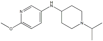 6-methoxy-N-[1-(propan-2-yl)piperidin-4-yl]pyridin-3-amine Struktur