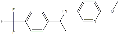 6-methoxy-N-{1-[4-(trifluoromethyl)phenyl]ethyl}pyridin-3-amine Struktur