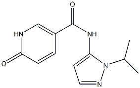 6-oxo-N-[1-(propan-2-yl)-1H-pyrazol-5-yl]-1,6-dihydropyridine-3-carboxamide Struktur