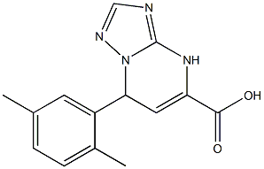 7-(2,5-dimethylphenyl)-4,7-dihydro[1,2,4]triazolo[1,5-a]pyrimidine-5-carboxylic acid Struktur