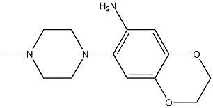 7-(4-methylpiperazin-1-yl)-2,3-dihydro-1,4-benzodioxin-6-amine Struktur