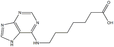 7-(7H-purin-6-ylamino)heptanoic acid Struktur