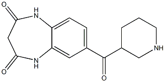 7-(piperidin-3-ylcarbonyl)-1H-1,5-benzodiazepine-2,4(3H,5H)-dione Struktur