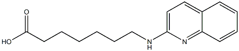 7-(quinolin-2-ylamino)heptanoic acid Struktur