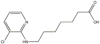 7-[(3-chloropyridin-2-yl)amino]heptanoic acid Struktur