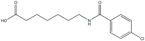 7-[(4-chlorobenzoyl)amino]heptanoic acid Struktur