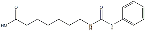 7-[(anilinocarbonyl)amino]heptanoic acid Struktur