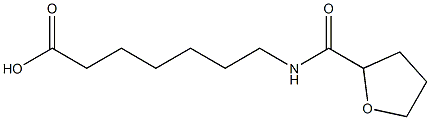 7-[(tetrahydrofuran-2-ylcarbonyl)amino]heptanoic acid Struktur