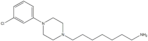 7-[4-(3-chlorophenyl)piperazin-1-yl]heptan-1-amine Struktur