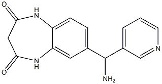 7-[amino(pyridin-3-yl)methyl]-2,3,4,5-tetrahydro-1H-1,5-benzodiazepine-2,4-dione Struktur