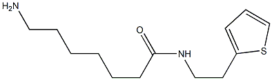 7-amino-N-(2-thien-2-ylethyl)heptanamide Struktur