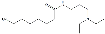 7-amino-N-[3-(diethylamino)propyl]heptanamide Struktur