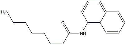 7-amino-N-1-naphthylheptanamide Struktur