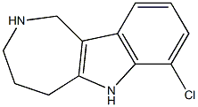 7-chloro-1H,2H,3H,4H,5H,6H-azepino[4,3-b]indole Struktur