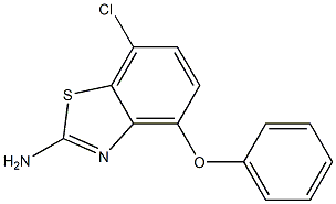 7-chloro-4-phenoxy-1,3-benzothiazol-2-amine Struktur