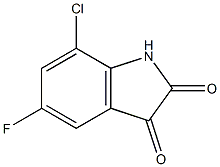 7-chloro-5-fluoro-1H-indole-2,3-dione Struktur