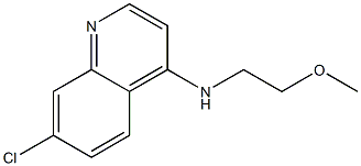 7-chloro-N-(2-methoxyethyl)quinolin-4-amine Struktur