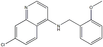 7-chloro-N-[(2-methoxyphenyl)methyl]quinolin-4-amine Struktur