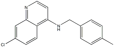 7-chloro-N-[(4-methylphenyl)methyl]quinolin-4-amine Struktur