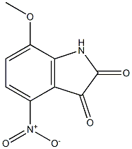 7-methoxy-4-nitro-1H-indole-2,3-dione Struktur