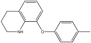 8-(4-methylphenoxy)-1,2,3,4-tetrahydroquinoline Struktur