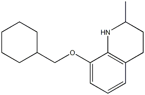 8-(cyclohexylmethoxy)-2-methyl-1,2,3,4-tetrahydroquinoline Struktur