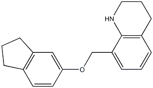 8-[(2,3-dihydro-1H-inden-5-yloxy)methyl]-1,2,3,4-tetrahydroquinoline Struktur