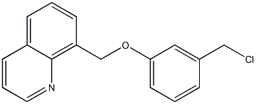 8-[3-(chloromethyl)phenoxymethyl]quinoline Struktur