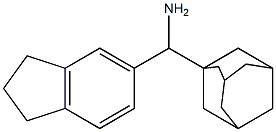 adamantan-1-yl(2,3-dihydro-1H-inden-5-yl)methanamine Struktur