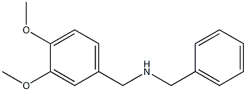 benzyl[(3,4-dimethoxyphenyl)methyl]amine Struktur