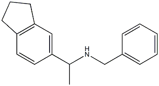 benzyl[1-(2,3-dihydro-1H-inden-5-yl)ethyl]amine Struktur