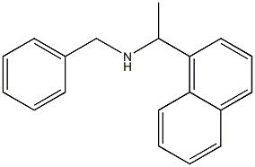 benzyl[1-(naphthalen-1-yl)ethyl]amine Struktur