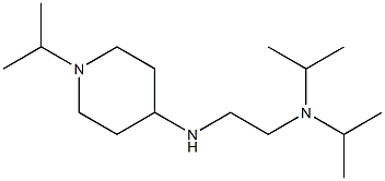 bis(propan-2-yl)(2-{[1-(propan-2-yl)piperidin-4-yl]amino}ethyl)amine Struktur