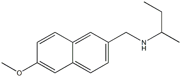 butan-2-yl[(6-methoxynaphthalen-2-yl)methyl]amine Struktur