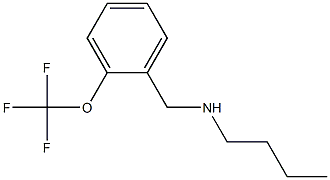 butyl({[2-(trifluoromethoxy)phenyl]methyl})amine Struktur