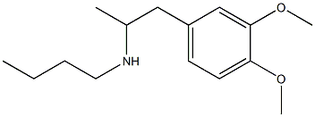 butyl[1-(3,4-dimethoxyphenyl)propan-2-yl]amine Struktur