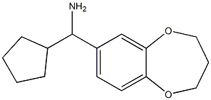 cyclopentyl(3,4-dihydro-2H-1,5-benzodioxepin-7-yl)methanamine Struktur