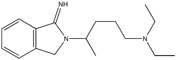 diethyl[4-(1-imino-2,3-dihydro-1H-isoindol-2-yl)pentyl]amine Struktur