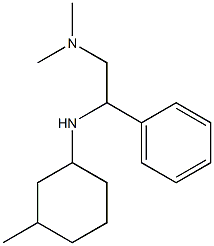 dimethyl({2-[(3-methylcyclohexyl)amino]-2-phenylethyl})amine Struktur