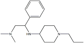 dimethyl({2-phenyl-2-[(1-propylpiperidin-4-yl)amino]ethyl})amine Struktur