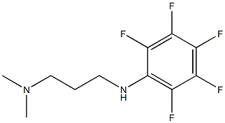 dimethyl({3-[(2,3,4,5,6-pentafluorophenyl)amino]propyl})amine Struktur