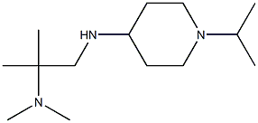 dimethyl(2-methyl-1-{[1-(propan-2-yl)piperidin-4-yl]amino}propan-2-yl)amine Struktur