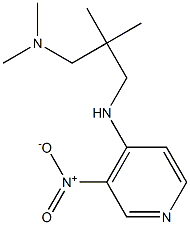 dimethyl(2-methyl-2-{[(3-nitropyridin-4-yl)amino]methyl}propyl)amine Struktur