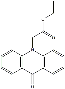 ethyl 2-(9-oxo-9,10-dihydroacridin-10-yl)acetate Struktur