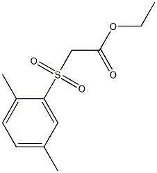 ethyl 2-[(2,5-dimethylbenzene)sulfonyl]acetate Struktur