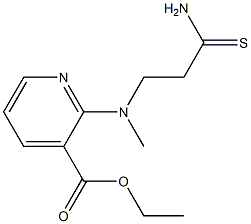 ethyl 2-[(2-carbamothioylethyl)(methyl)amino]pyridine-3-carboxylate Struktur