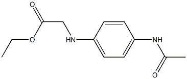 ethyl 2-[(4-acetamidophenyl)amino]acetate Struktur