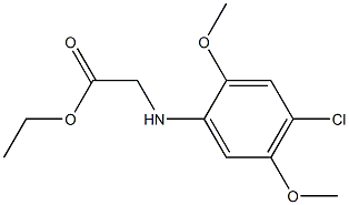 ethyl 2-[(4-chloro-2,5-dimethoxyphenyl)amino]acetate Struktur