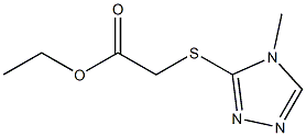 ethyl 2-[(4-methyl-4H-1,2,4-triazol-3-yl)sulfanyl]acetate Struktur